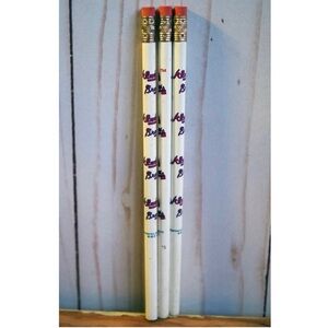 Atlanta Braves Pencils Vintage 1993 MLB Set of 3 ATL Baseball 90s Collectible